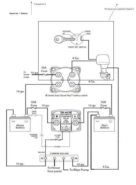 Newbie takes a shot at wiring diagram for dual battery setup with ACR